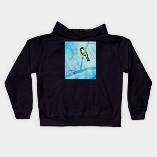 Great Tit (Parus major) Kids Hoodie